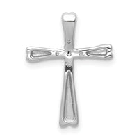 14k White Gold 1/6ct. 5-Stone Diamond Cross Chain Slide-PM5013-016-WA