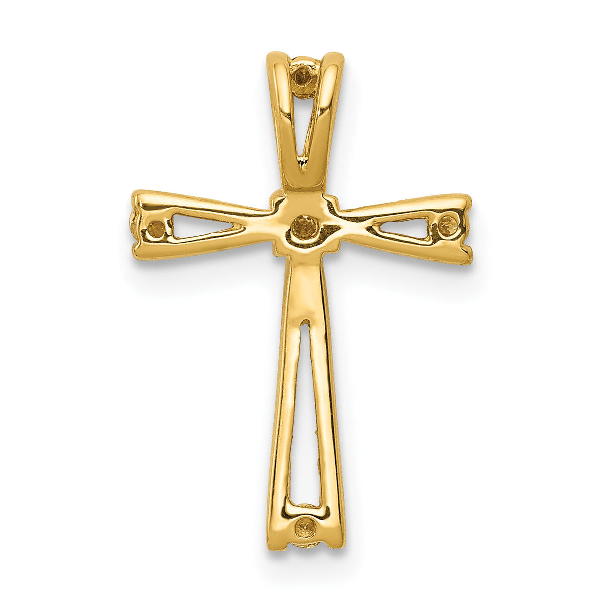 14k AA Diamond Cross Pendant-PM5018-008-YA