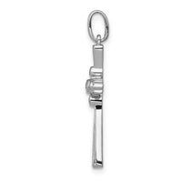 14k White Gold 1/15ct. Diamond Cross Pendant-PM5025-008-WA