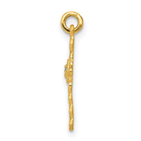 14k Small .01ct. Diamond Cross Charm-PM5027-001-YA