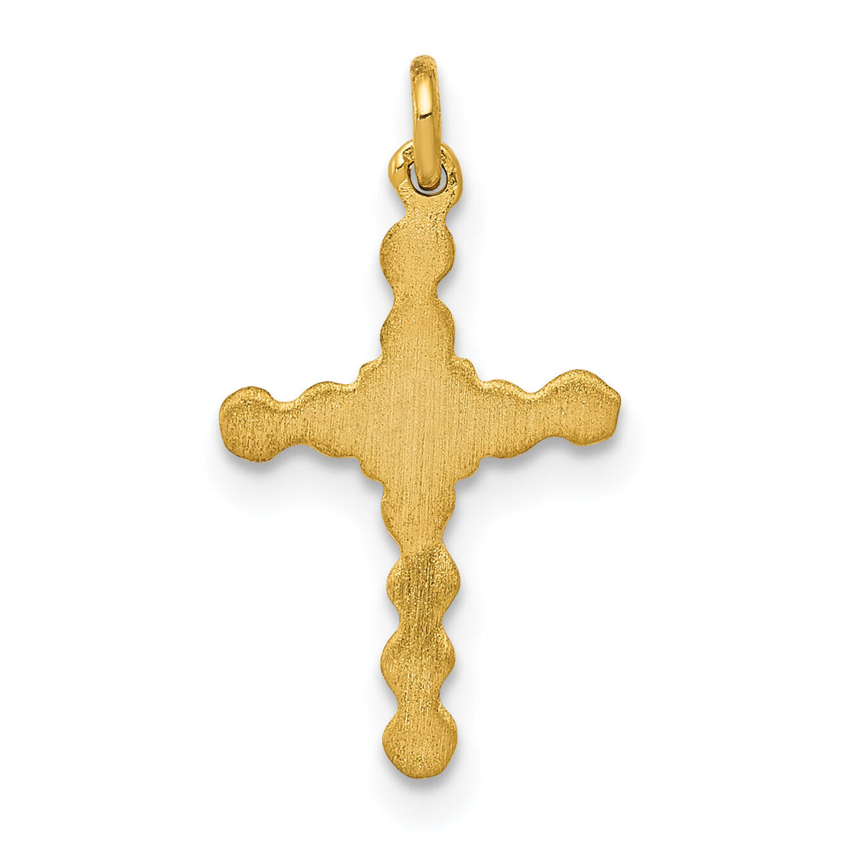 14k Small .01ct. Diamond Cross Charm-PM5027-001-YA