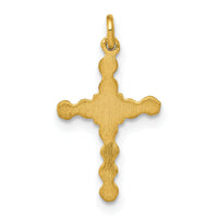 14k Small .01ct. Diamond Cross Charm-PM5027-001-YA
