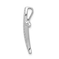 14k White Gold 1/4ct. Diamond Cross Chain Slide-PM5029-025-WA