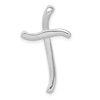 14k White Gold 1/4ct. Diamond Cross Chain Slide-PM5029-025-WA