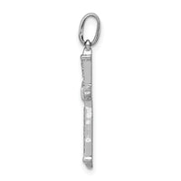 14k White Gold 1/10ct. Diamond Cross Pendant-PM5034-010-WA