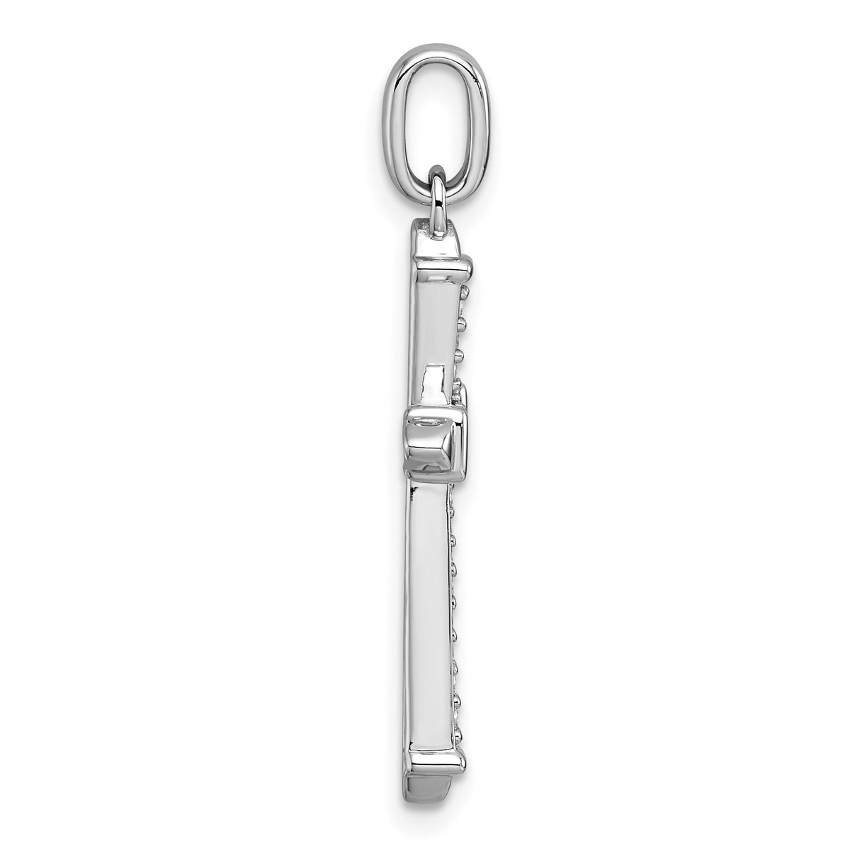 14k White Gold 1/5ct. Diamond Cross Pendant-PM5034-020-WA