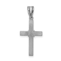 14k White Gold .01ct Diamond Cross Pendant-PM5037-001-WA