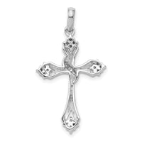 14k White Gold 1/5ct. Diamond Cross Pendant-PM5041-020-WA