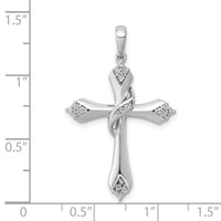14k White Gold 1/6ct. Diamond Cross Pendant-PM5042-016-WA