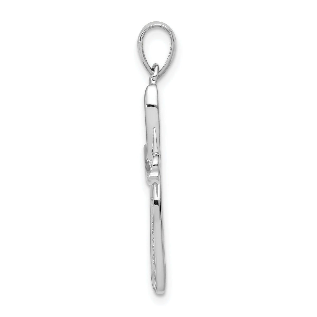 14k White Gold 1/15ct. Diamond Cross Pendant-PM5045-008-WA