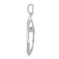 14k White Gold 1/10ct. Diamond Cross Pendant-PM5046-010-WA