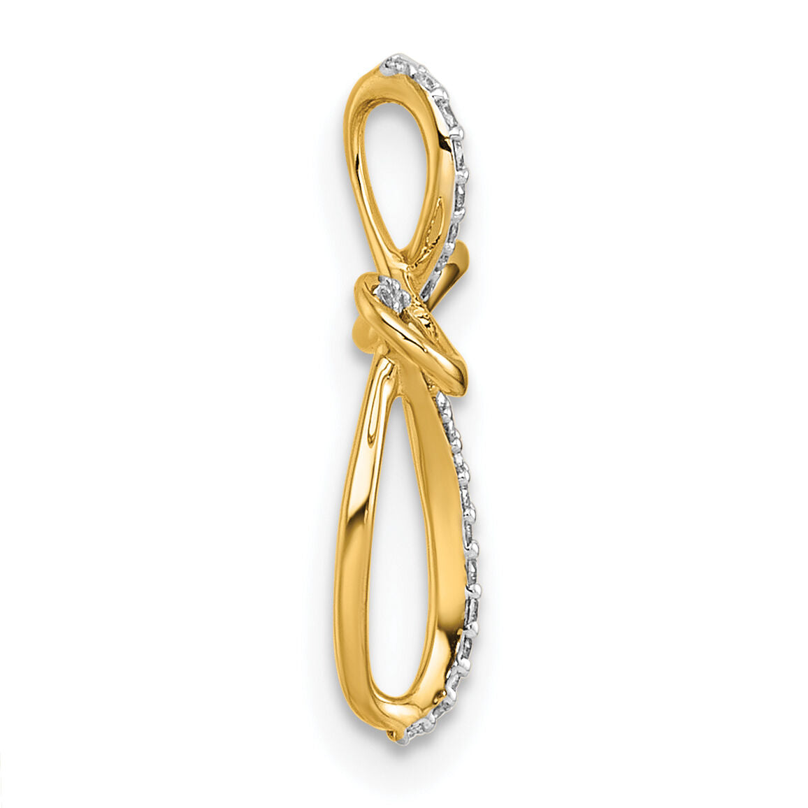 14k Diamond Cross Chain Slide-PM5051-010-YA