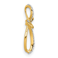 14k Diamond Cross Chain Slide-PM5051-010-YA