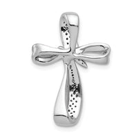 14k White Gold 1/4ct. Diamond Cross Chain Slide-PM5053-025-WA