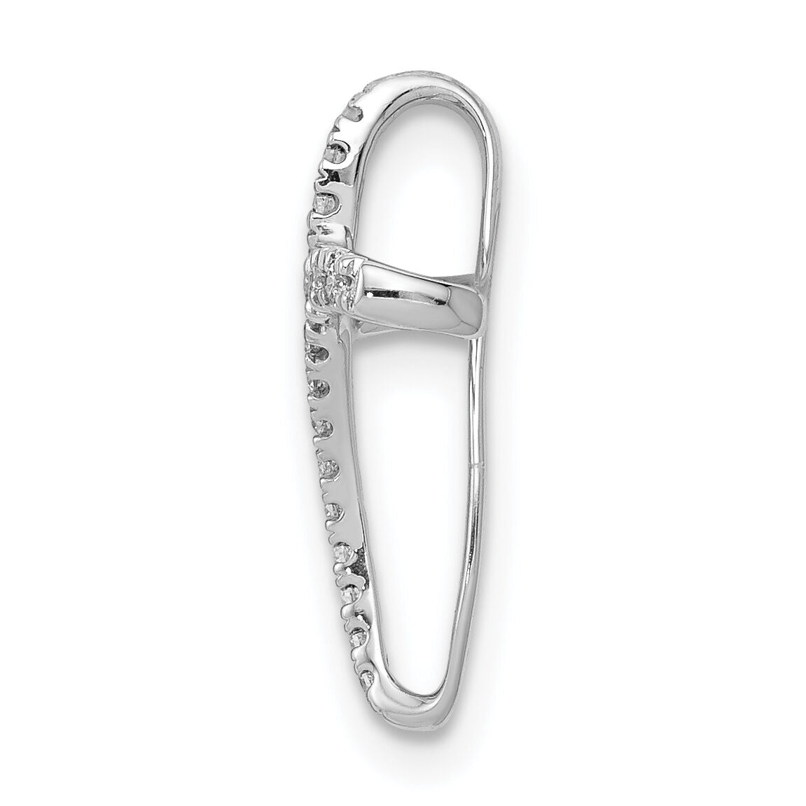 14k White Gold 1/15ct. Diamond Cross Pendant-PM5054-008-WA