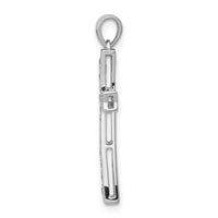 14k White Gold 1/5ct. Diamond Cross Pendant-PM5065-020-WA