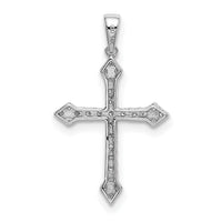 14k White Gold 1/10ct. Diamond Cross Pendant-PM5072-010-WA