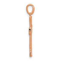 14k Rose Gold Diamond Pendant-PM5074-010-RA