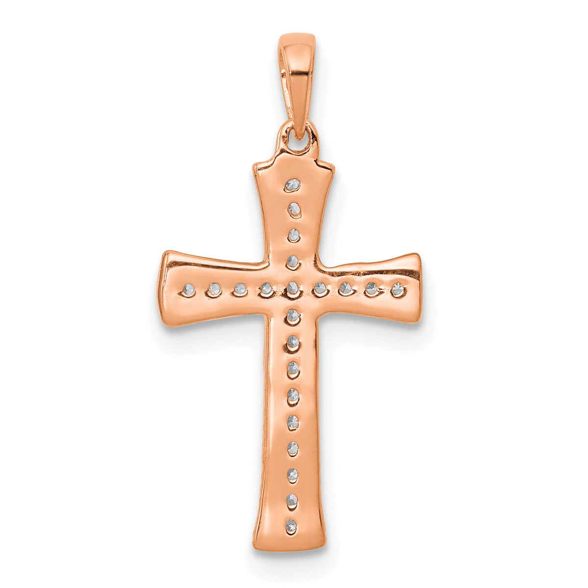 14k Rose Gold Diamond Pendant-PM5074-010-RA