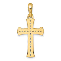14k  3/8ct. Diamond Cross Pendant-PM5074-040-YA