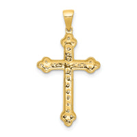 14k 1/10ct. Diamond Cross Pendant-PM5077-010-YA
