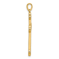 14k 1/4ct. Diamond Cross Pendant-PM5077-025-YA