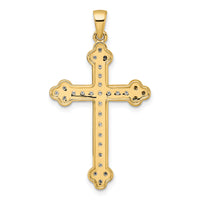 14k 1/4ct. Diamond Cross Pendant-PM5077-025-YA