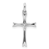 14k White Gold 1/15ct. Diamond Cross Pendant-PM5081-008-WA