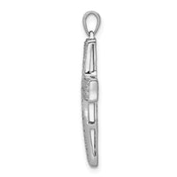 14k White Gold 1/2ct. Diamond Latin Cross Pendant-PM5098-050-WA