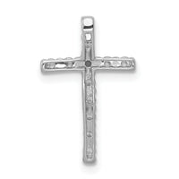 14k White Gold 1/4ct. Diamond Cross Chain Slide-PM5102-025-WA