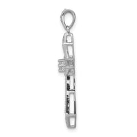 14k White Gold 1/3ct. Diamond Passion Cross Pendant-PM5104-033-WA