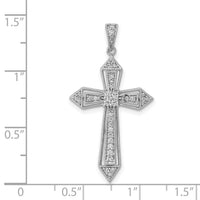 14k White Gold 1/3ct. Diamond Passion Cross Pendant-PM5104-033-WA