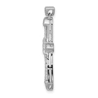 14k White Gold 1/3ct. Diamond Cross Pendant-PM5105-033-WA