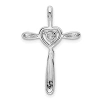 14k White Gold Diamond Slide Pendant-PM5111-005-WA