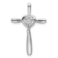 14k White Gold Diamond Slide Pendant-PM5111-005-WA