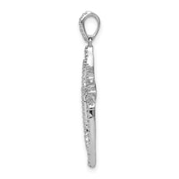14k White Gold 1/4ct. Diamond Fancy Cross Pendant-PM5118-025-WA