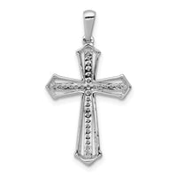 14k White Gold 1/8ct. Diamond Passion Cross Pendant-PM5123-013-WA