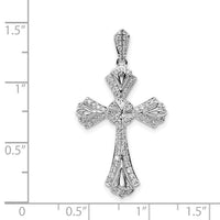 14k White Gold 1/3ct. Diamond Fancy Cross Pendant-PM5124-033-WA