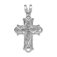 14k White Gold 7/8ct. Diamond Cross Pendant-PM5128-088-WA