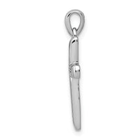 14k White Gold Small 1/10ct. Diamond Cross Pendant-PM5138-010-WA