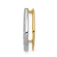 14k 1/6ct. Diamond Horseshoe Chain Slide-PM5147-016-YA