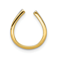 14k 1/6ct. Diamond Horseshoe Chain Slide-PM5147-016-YA