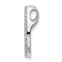 14k White Gold 1/4ct. Diamond Horseshoe Chain Slide-PM5148-025-WA