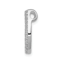 14k White Gold 1/3ct. Diamond Horseshoe Chain Slide-PM5149-033-WA
