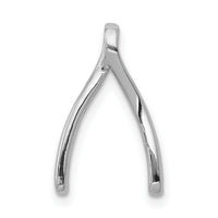 14k White Gold Diamond Wishbone Chain Slide-PM5150-013-WA