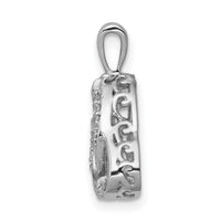 14k White Gold Vibrant Diamond Celtic Pendant-PM5152-020-WA