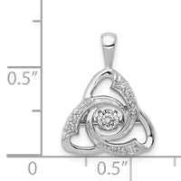 14k White Gold Vibrant Diamond Celtic Pendant-PM5152-020-WA