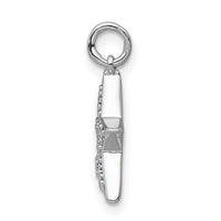 14k White Gold 1/20ct. Diamond Star Charm-PM5177-005-WA