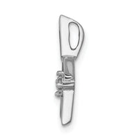 14k White Gold .01ct. Diamond Star Chain Slide-PM5178-001-WA