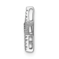 14k White Gold Small Diamond Star Chain Slide Pendant-PM5179-005-WA